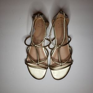 a new day gold gladiator sandals size 10